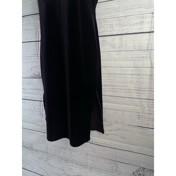 Max Studio Dress Size S Purple Sleeveless Midi Velvet Dress Whimsigoth Fairy - Picture 5 of 13